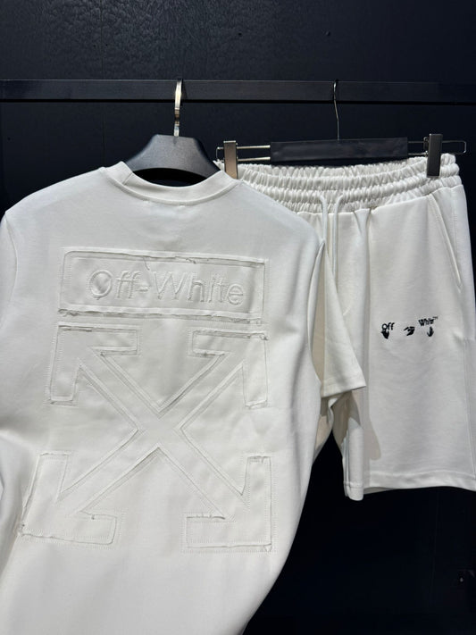 OFF WHİTE ŞORTLU-TAKIM